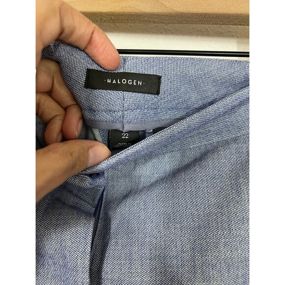 Halogen Chambray Tailored Pants Blue Size 22 NWT - Picture 5 of 8